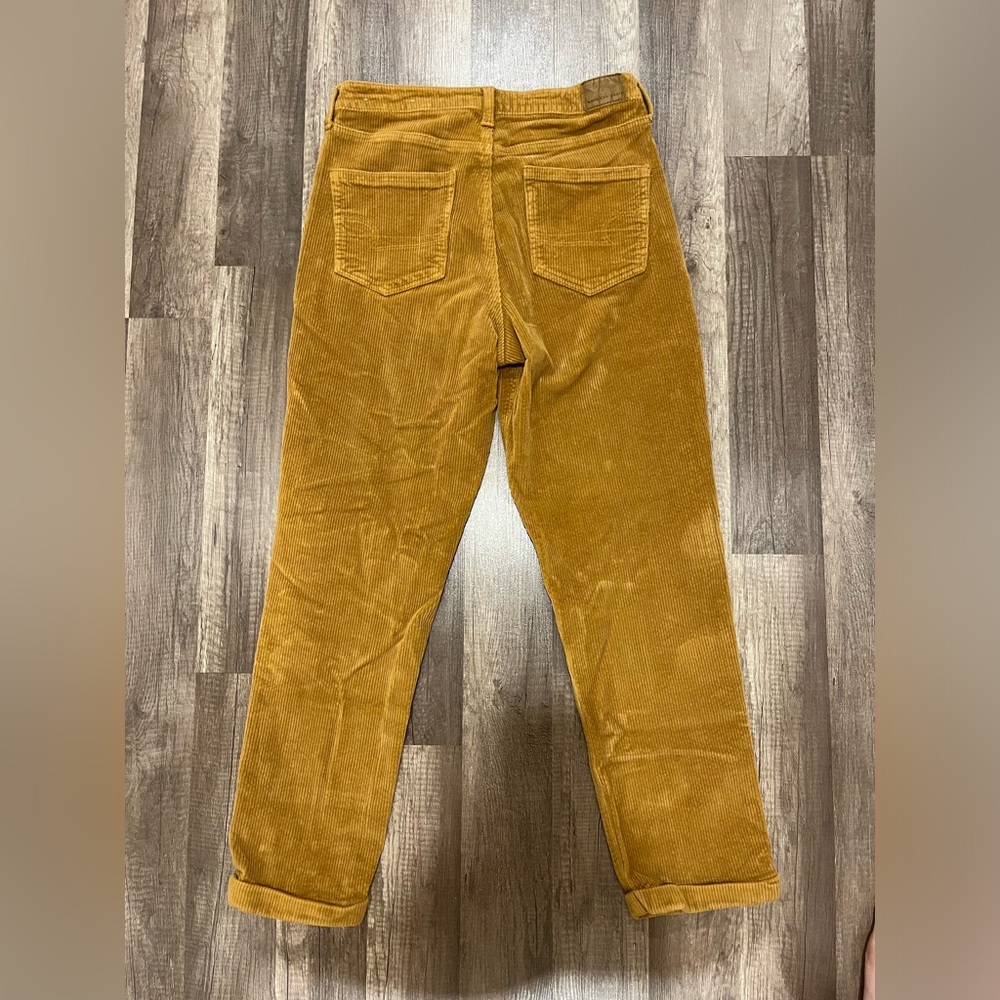 American Eagle Mustard Corduroy Pants